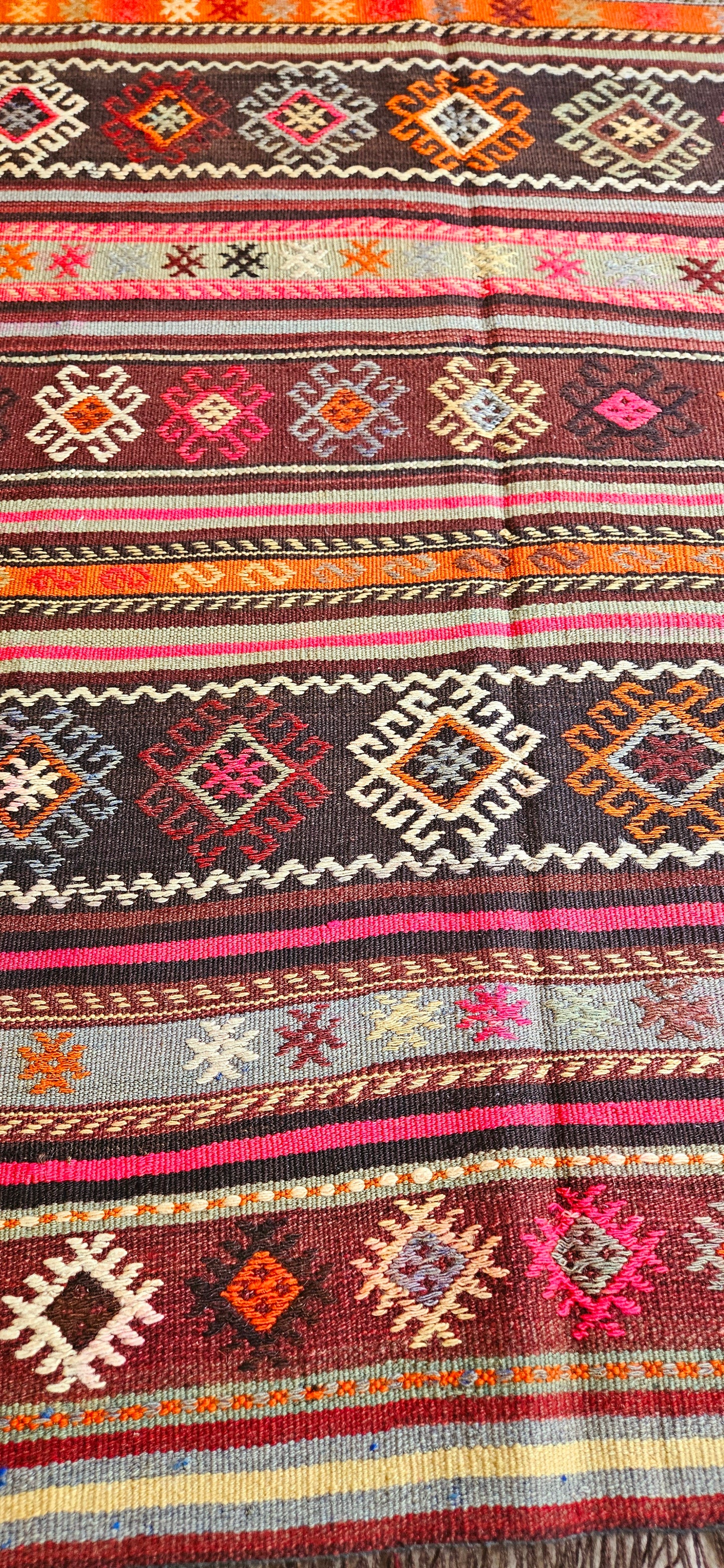 Vintage Cicim, embroidered Kilim