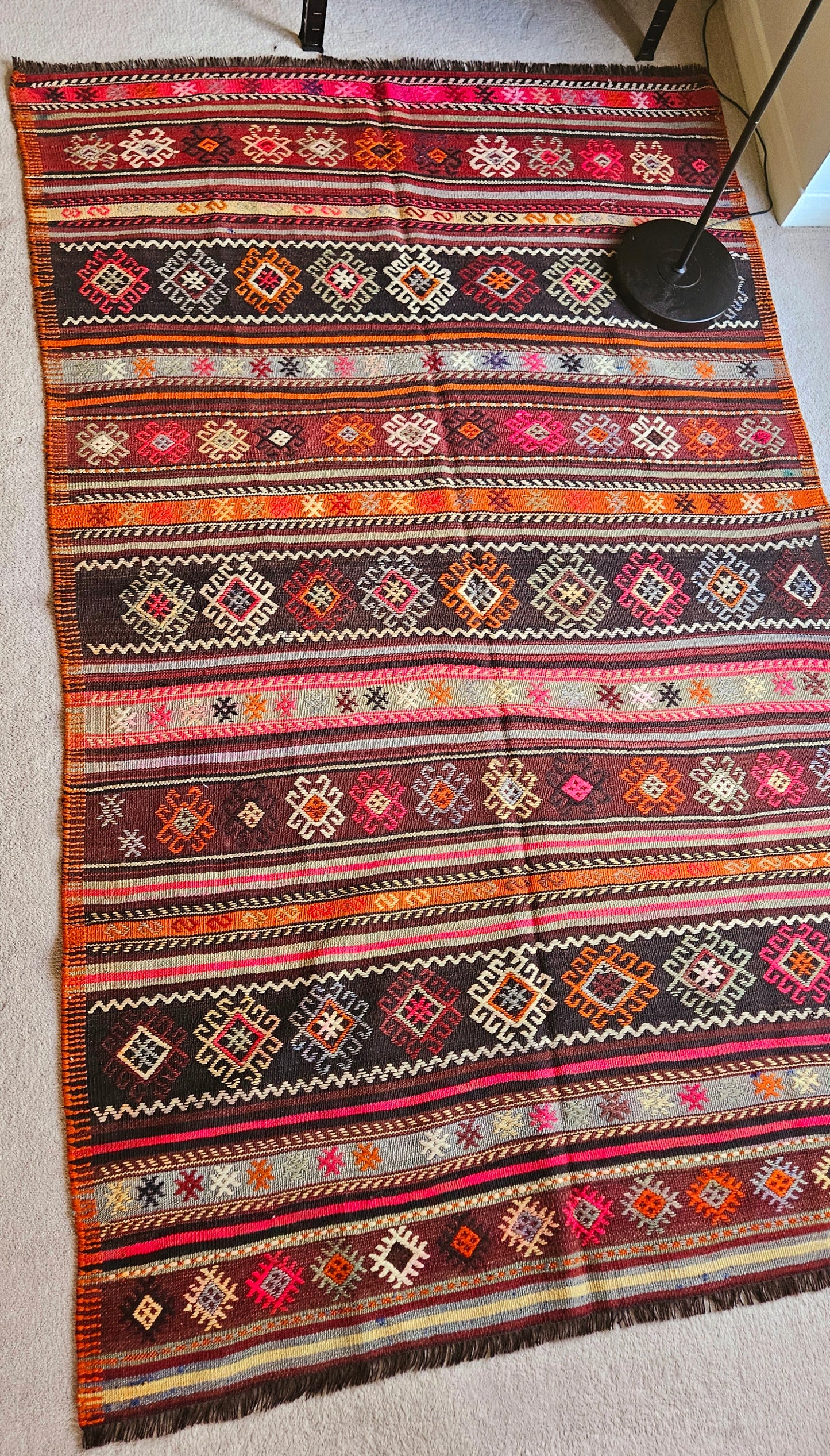Vintage Cicim, embroidered Kilim