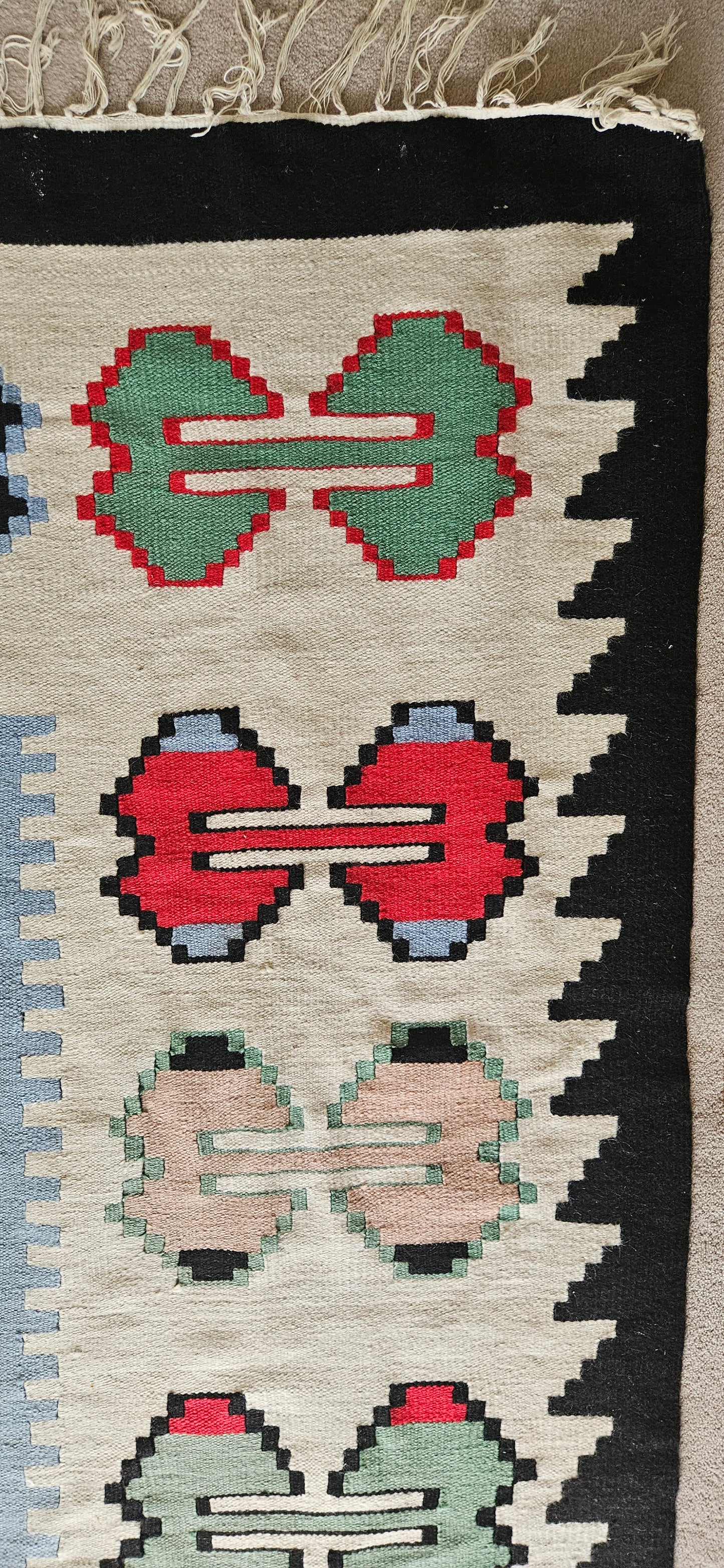 Sky Blue Handwoven Kilim