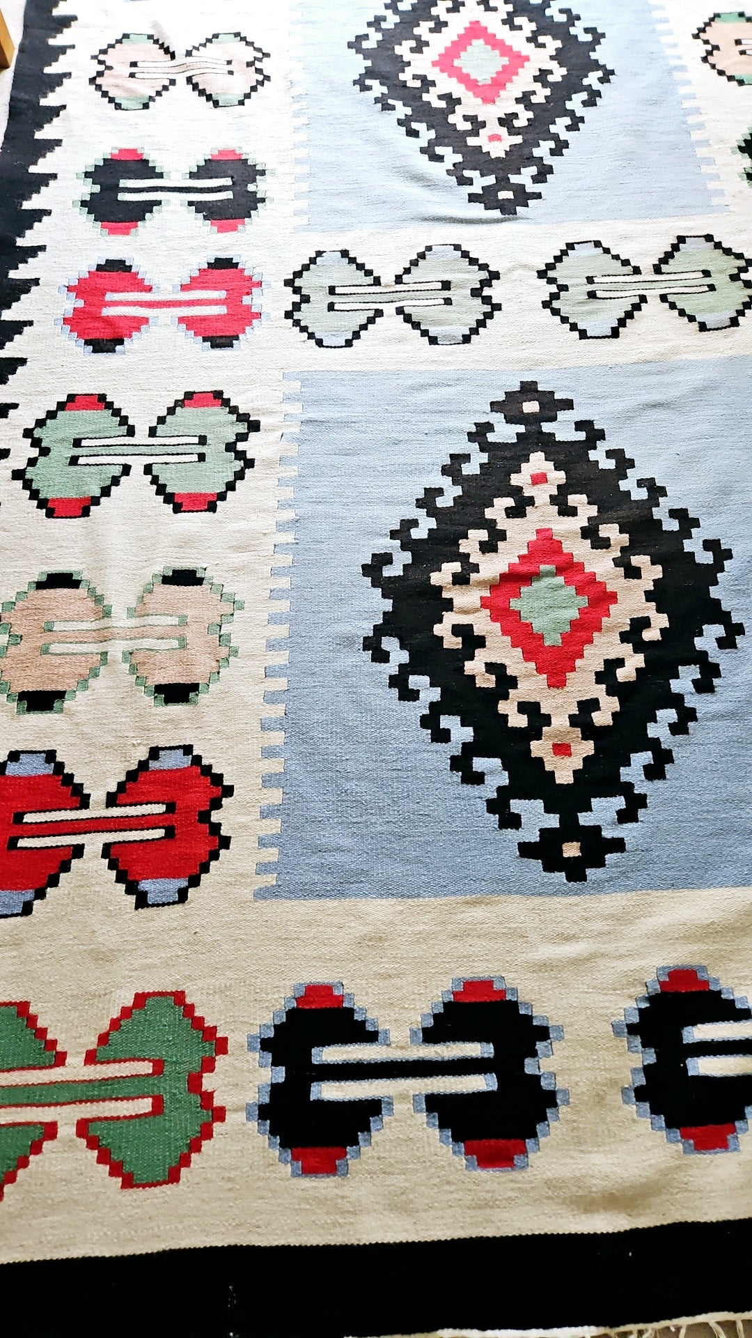 Sky Blue Handwoven Kilim