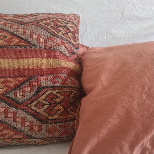 Red kilim cushion cover