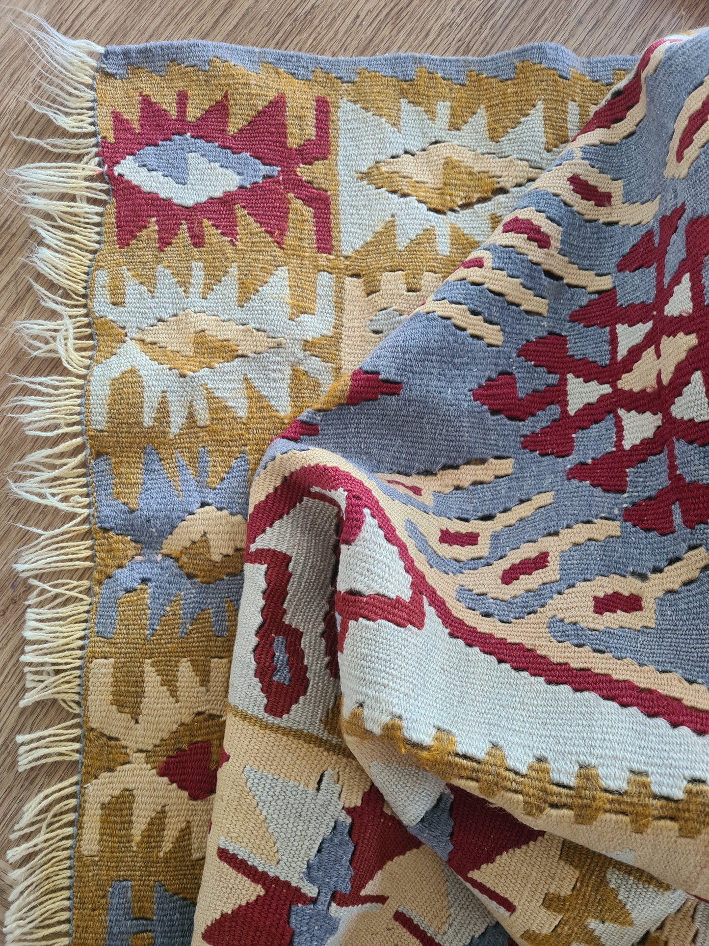 Vintage Turkish Kilim - 'Olive'