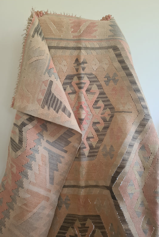 Sunbleached Vintage Kilim