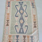 Hand made pastel rug. Turkish kilim