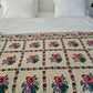 Pure cotton needlepoint Kilim/bed throw