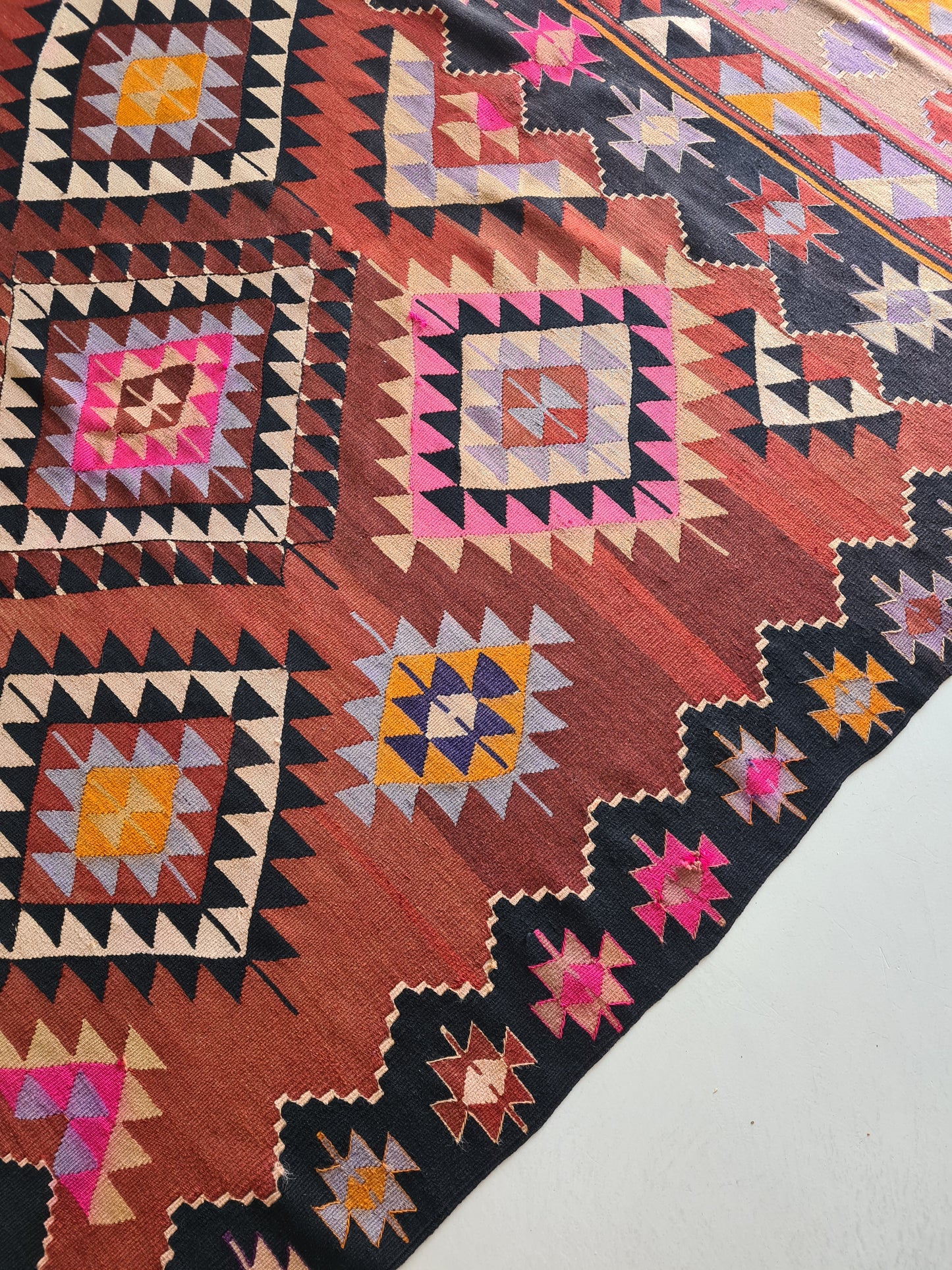 Vintage Turkish Kilim - ' Aisha'