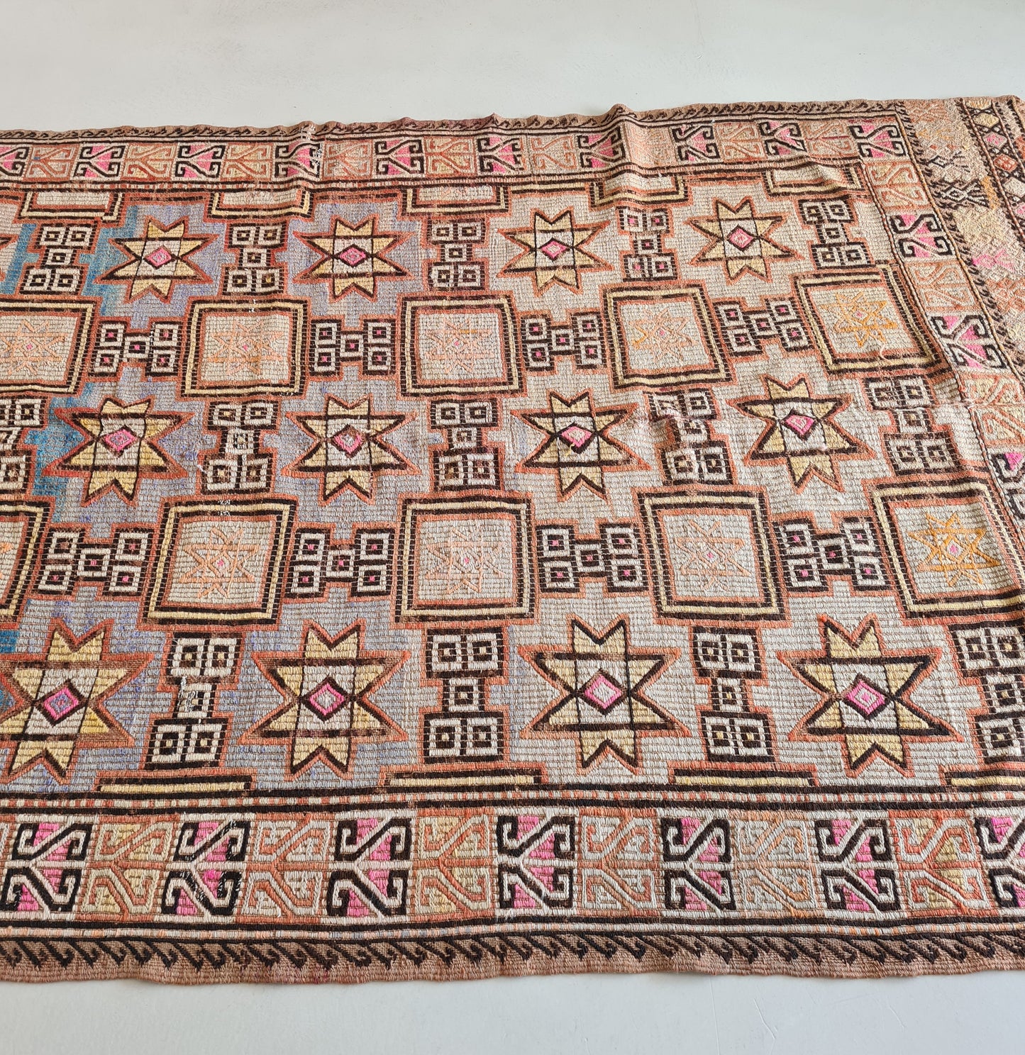 Vintage Eight point star kilim