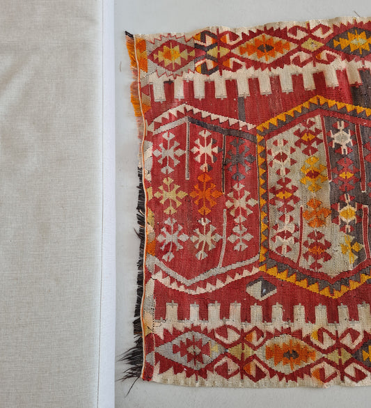 Vintage Turkish Sivas Kilim