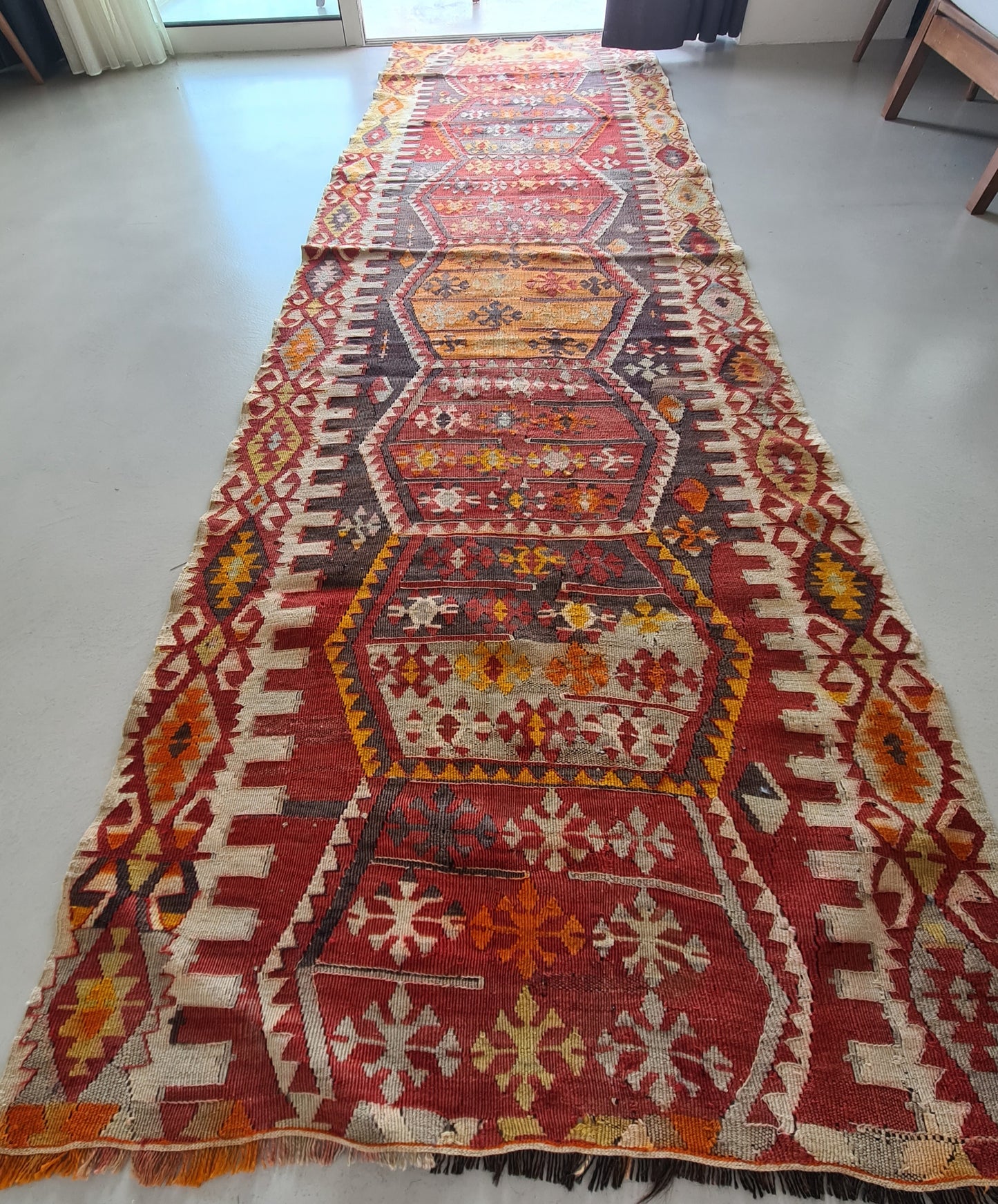Vintage Turkish Sivas Kilim