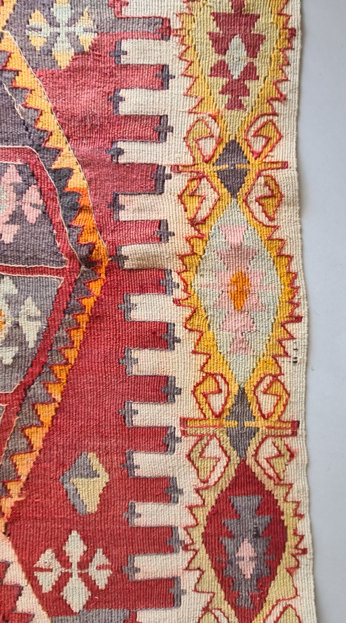 Vintage Turkish Sivas Kilim