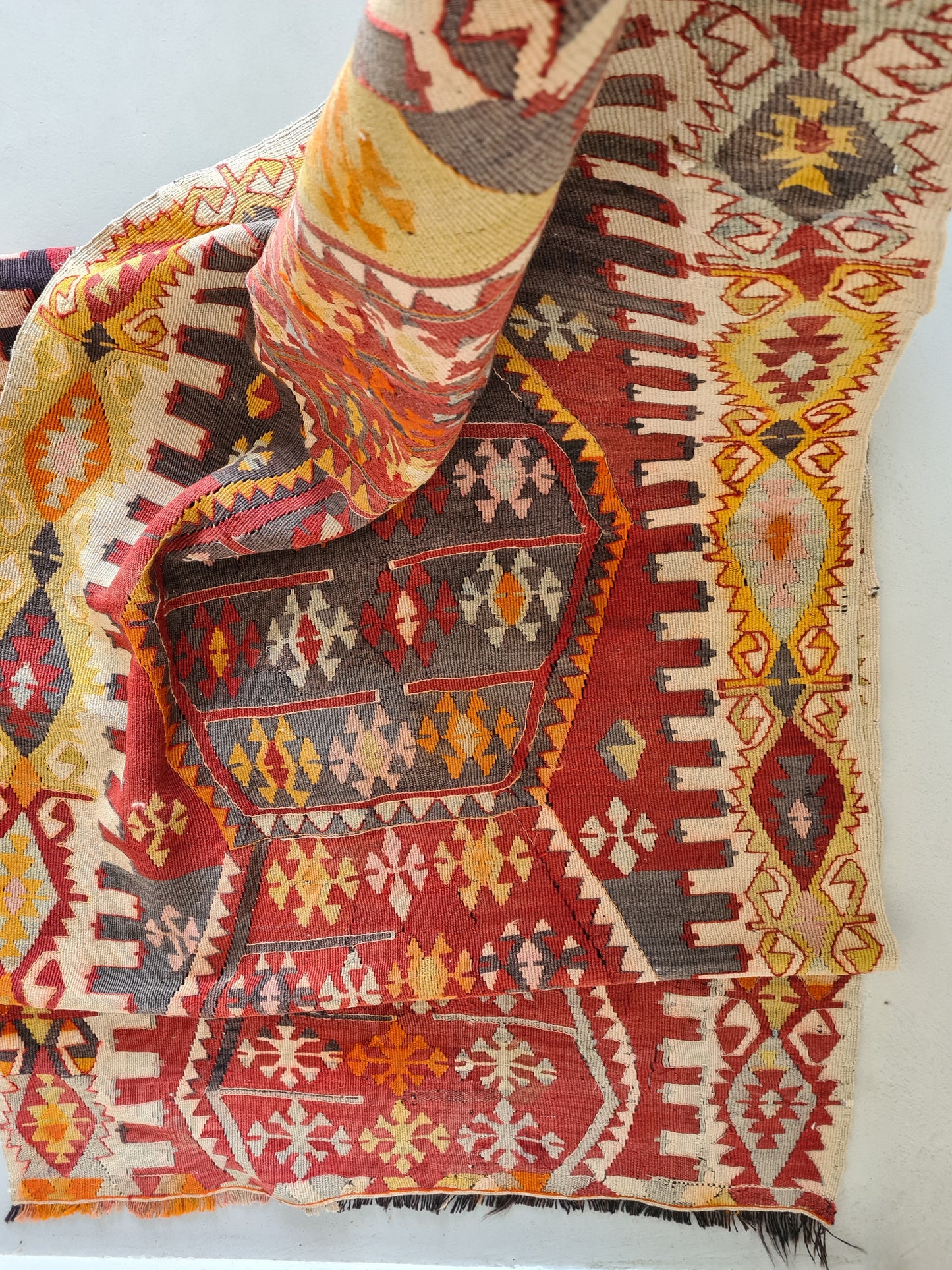 Vintage Turkish Sivas Kilim