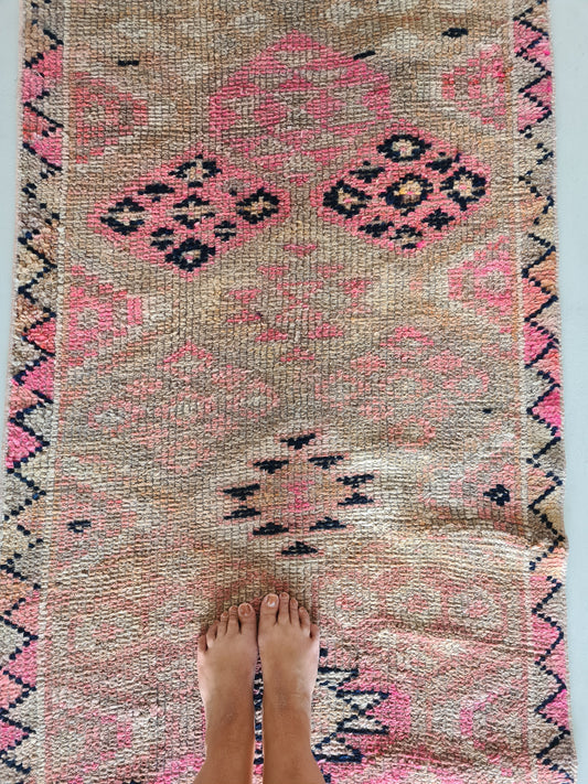 Vintage Herki Runner Rug - 'Ayla'