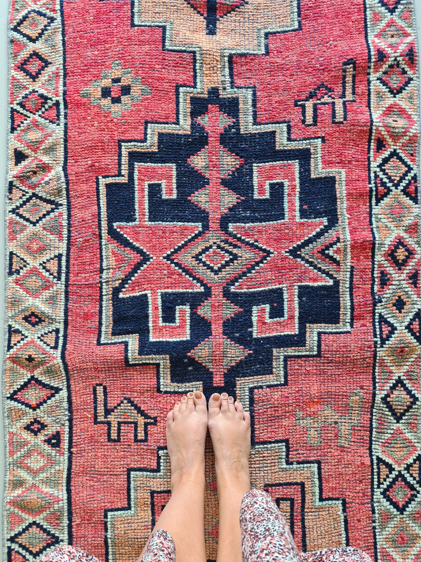 Vintage Turkish boho rug