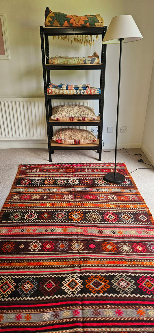 Vintage Cicim, embroidered Kilim