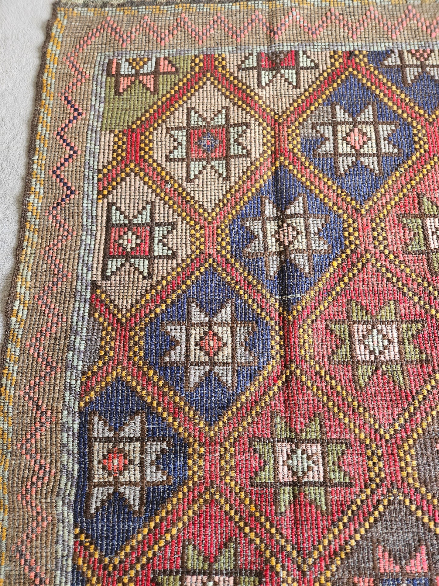 Warm star cicim, vintage kilim.