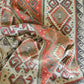 Burnt orange tribal kilim