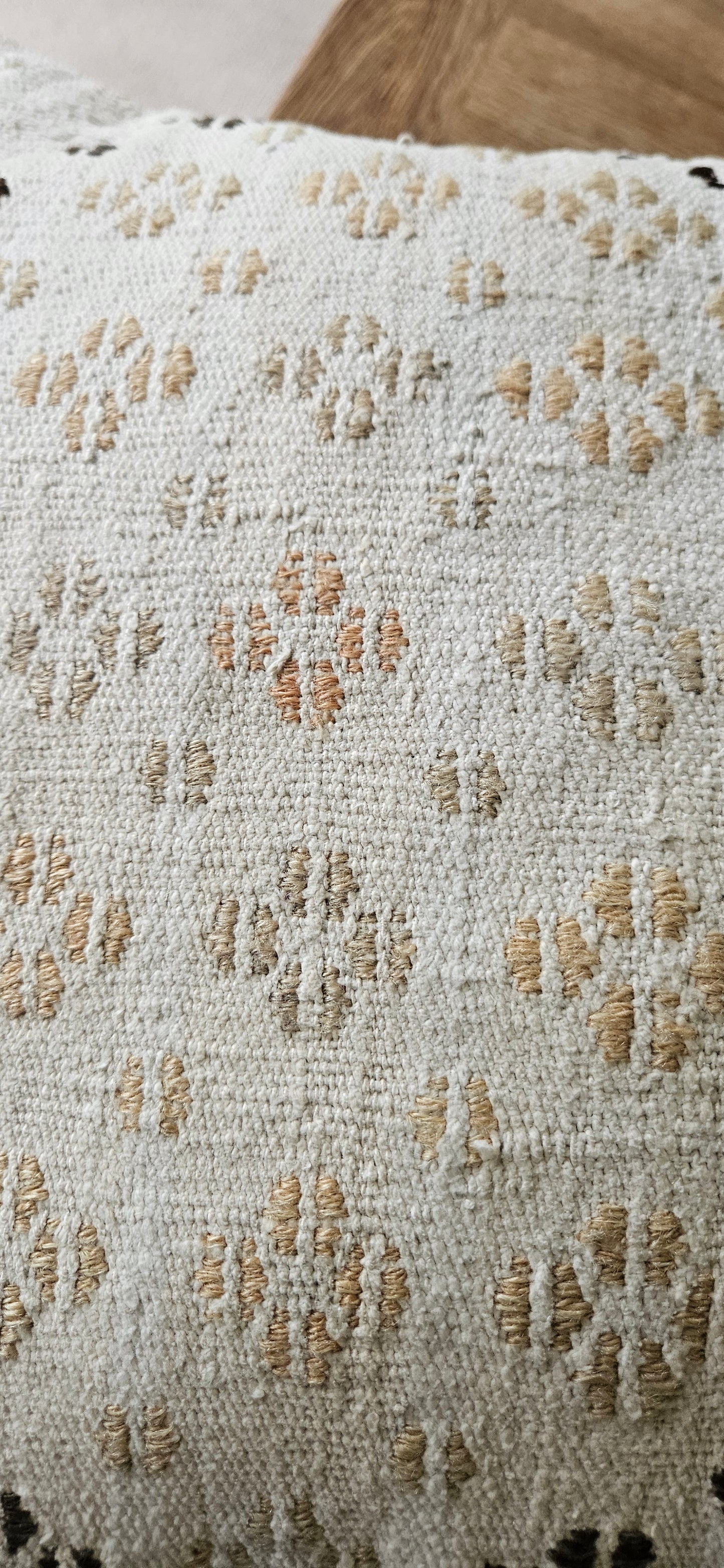 Hand embroidered kilim cushion cover.