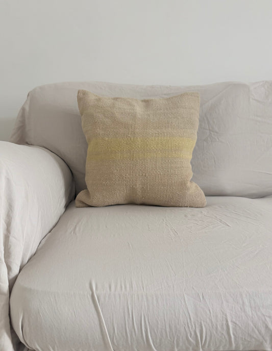 Hemp kilim cushion