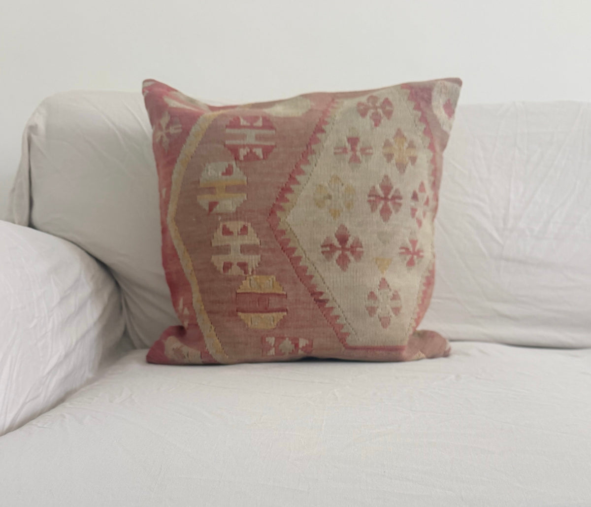 Vintage kilim cushion covers- rose pink