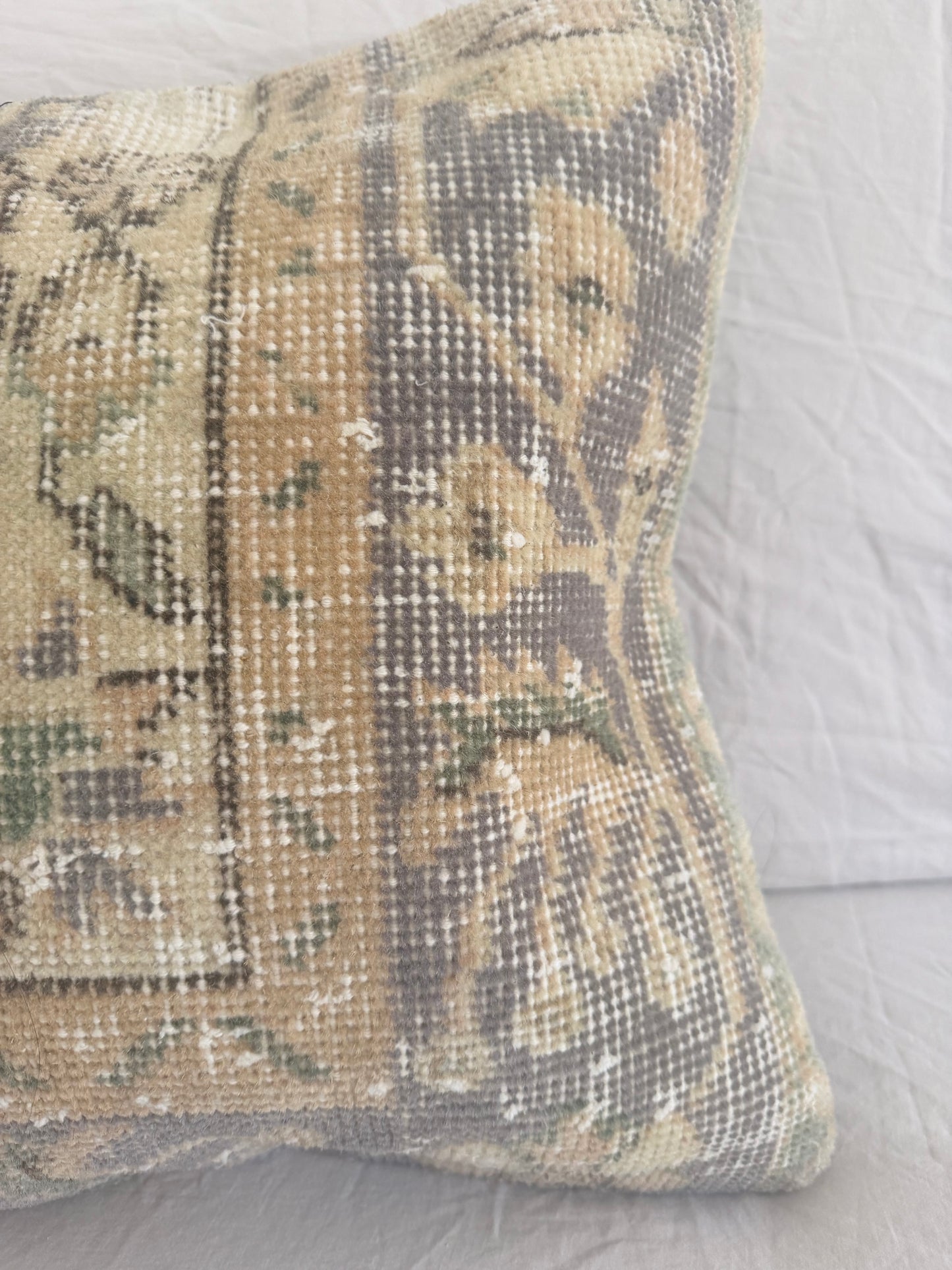 Vintage rug cushion