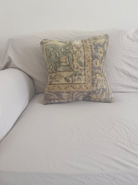 Vintage rug cushion