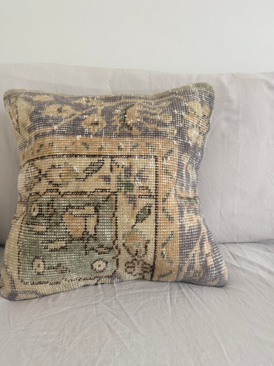 Vintage rug cushion