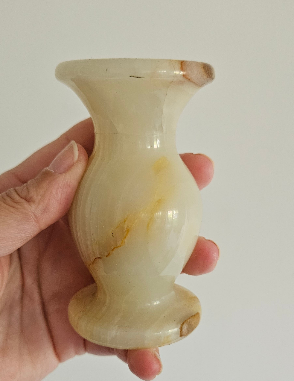 Vintage onyx vase