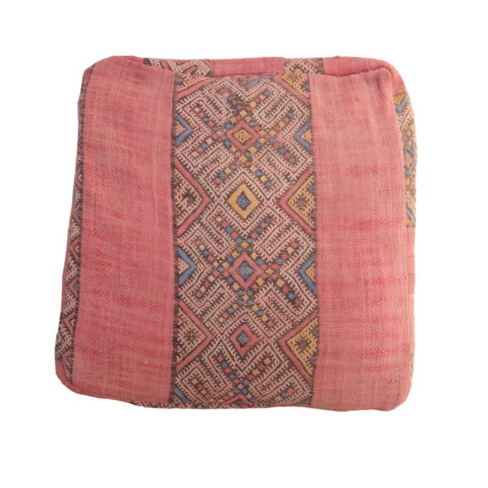 Vintage moroccan poufe, floor cushion cover