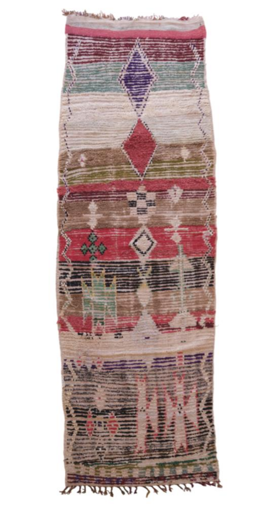 Vintage moroccan runner rug