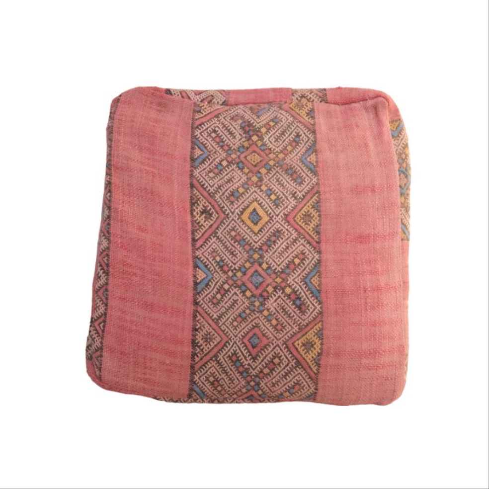 Vintage moroccan poufe, floor cushion cover