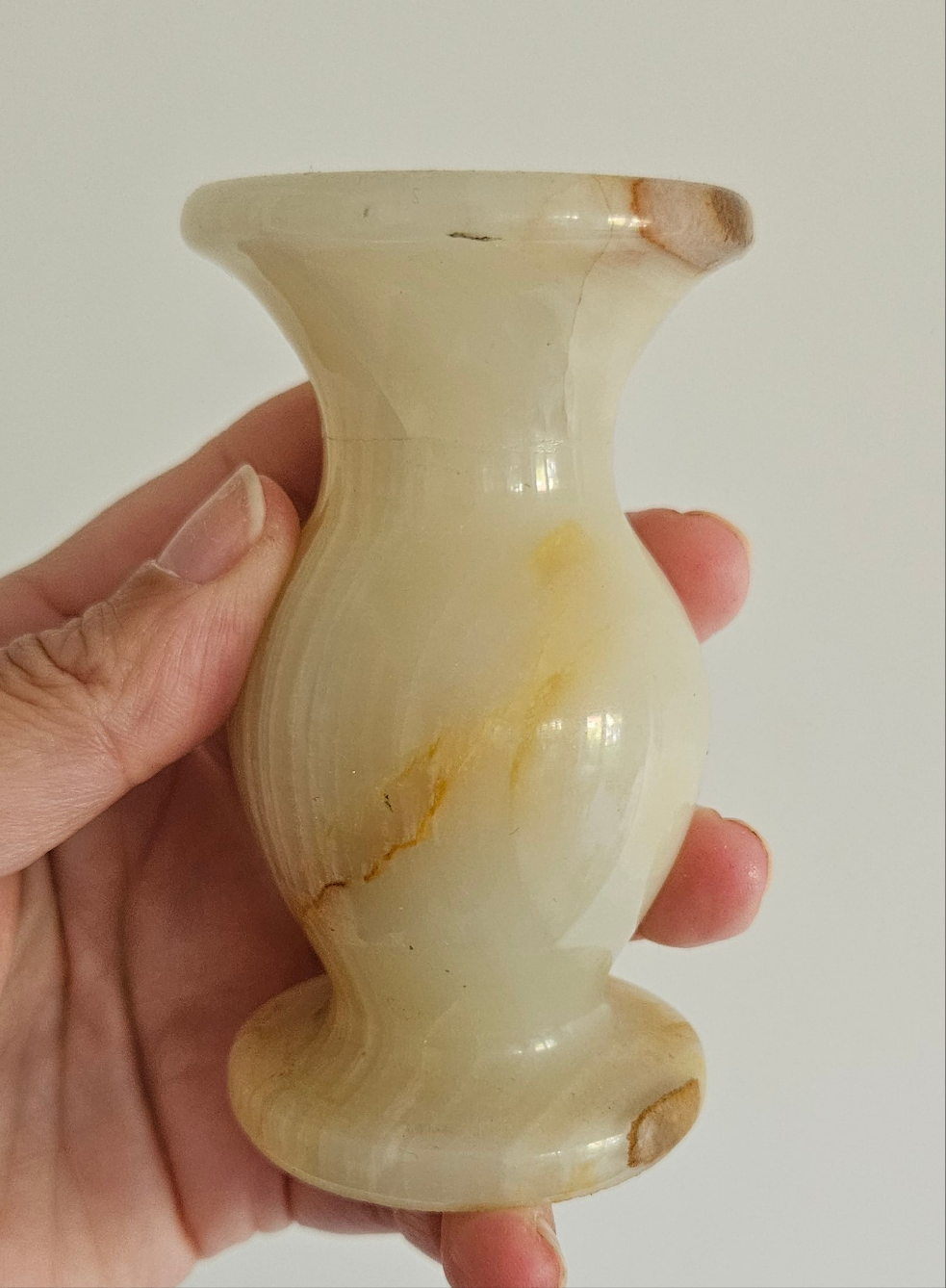 Vintage onyx vase