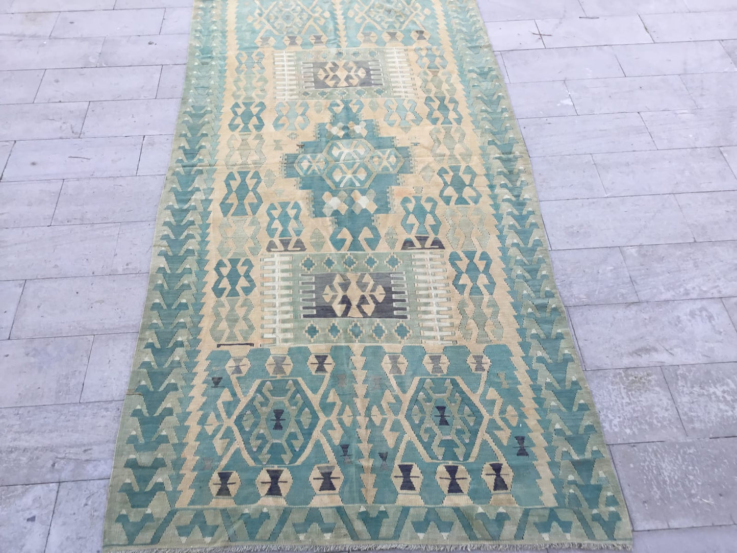 Turquoise kilim