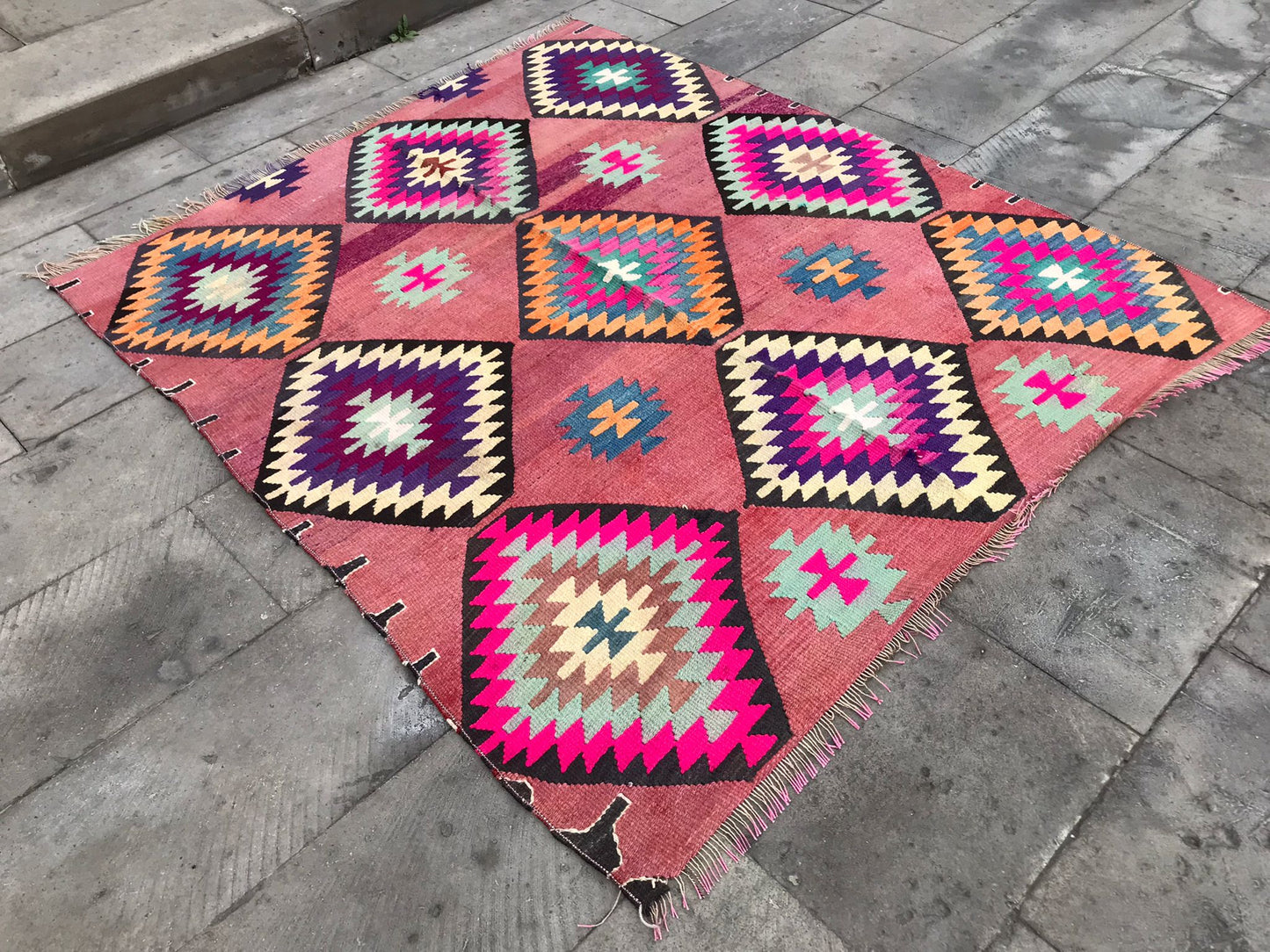 Vintage Turkish Kilim - 'Rize'