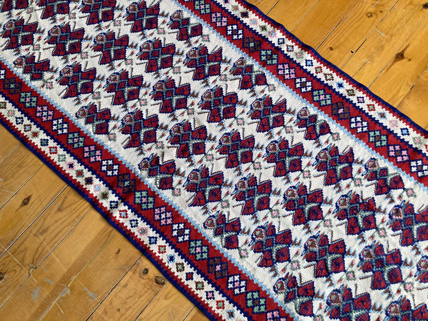 Vintage Merlot Turkish runner