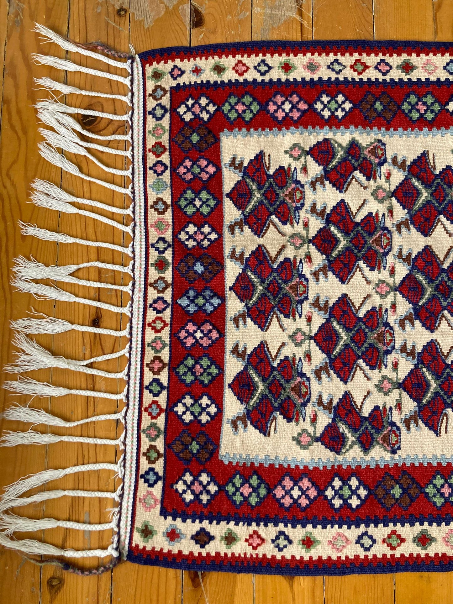 Vintage Merlot Turkish runner