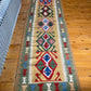 Emerald green vintage kilim
