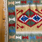 Emerald green vintage kilim