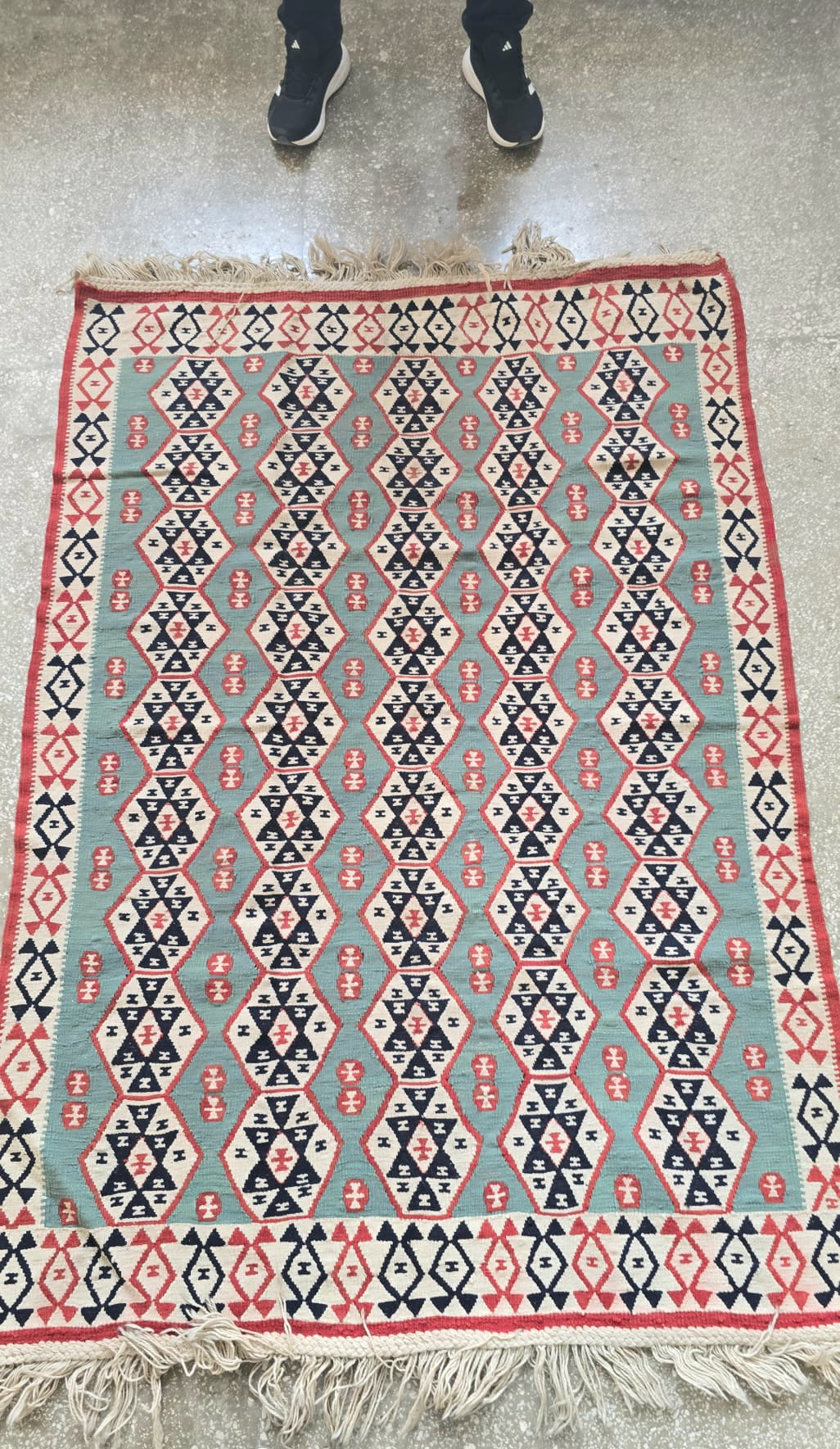 Powder blue kilim