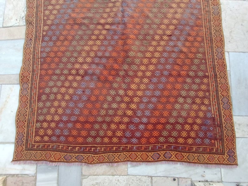 Vintage Turkish Rustic Kilim