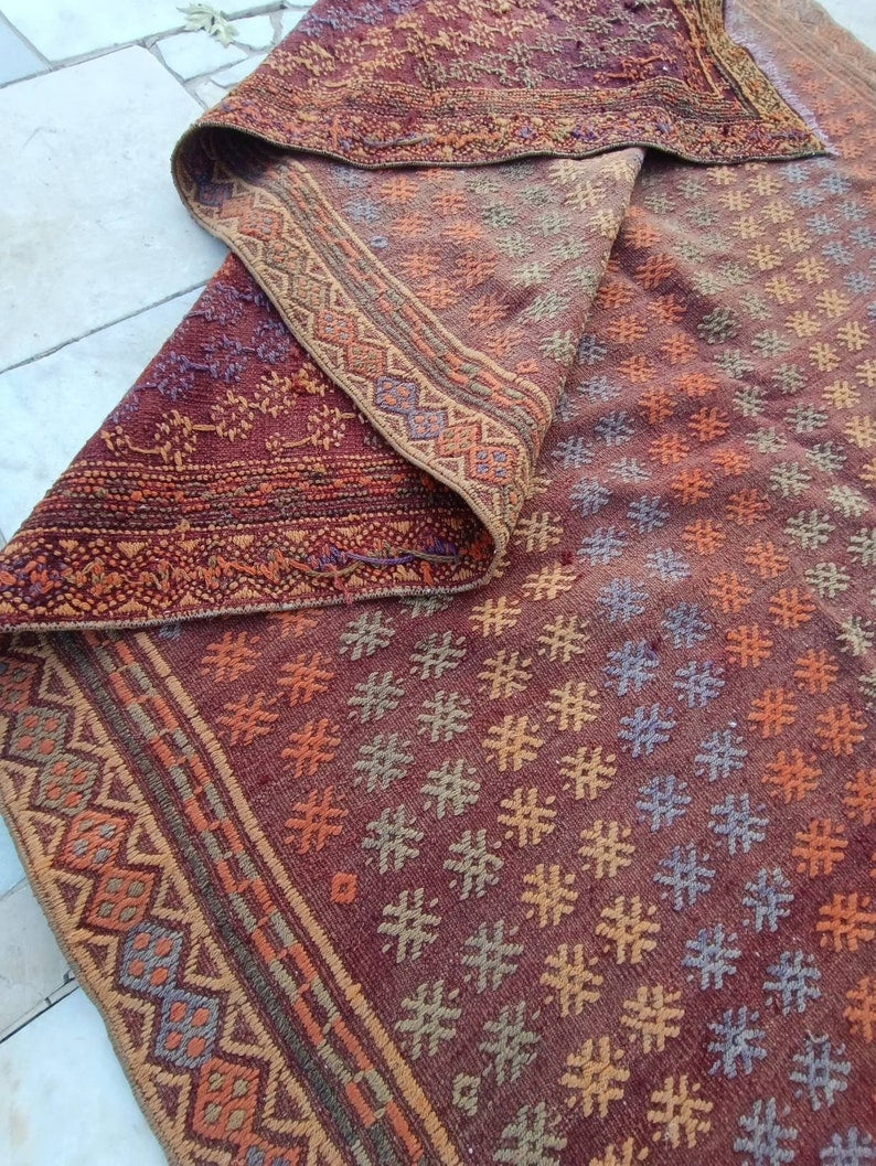 Vintage Turkish Rustic Kilim