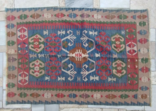 Vintage Turkish Kilim -Baris'