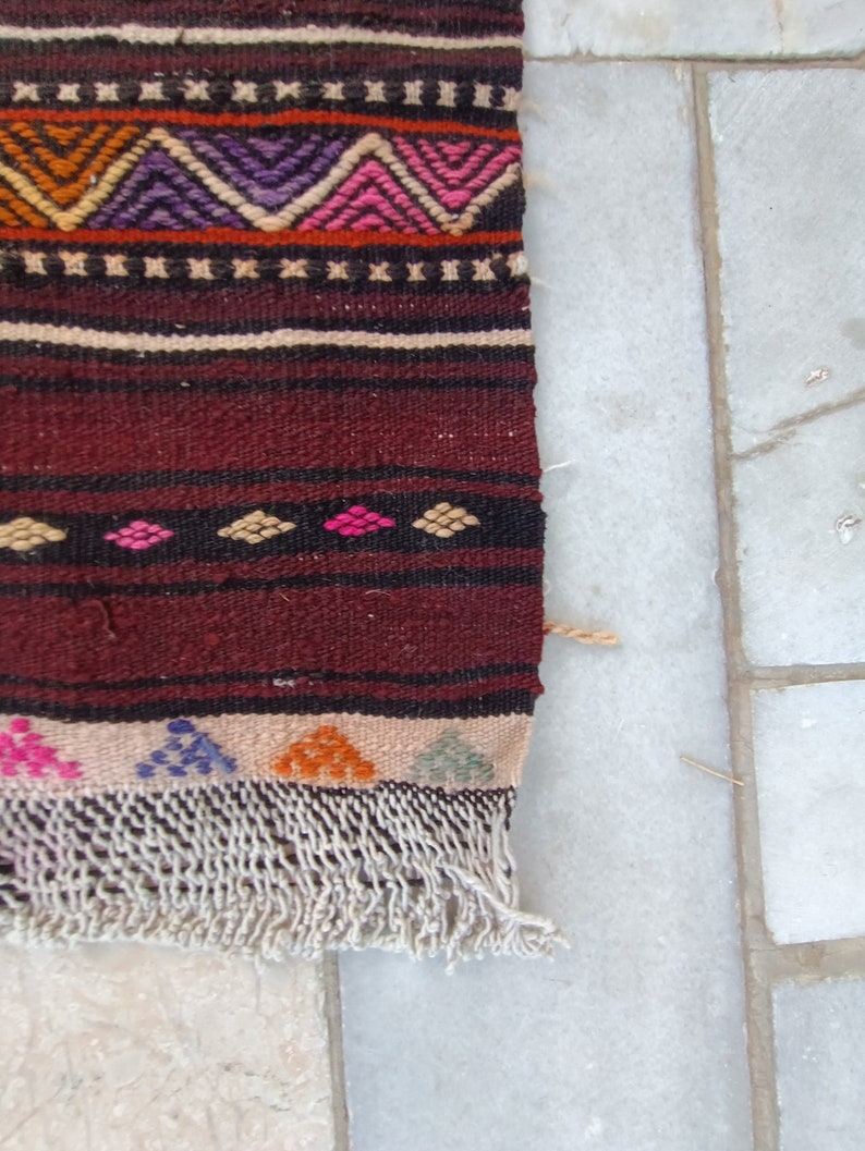 Vintage Maroon Kilim