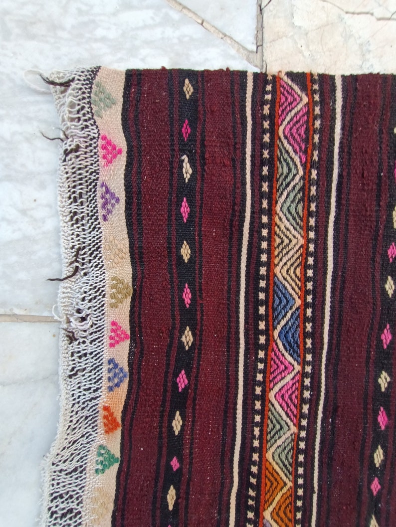 Vintage Maroon Kilim