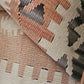 Vintage Peach and Brown Kilim