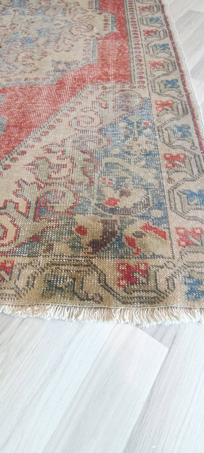 Vintage Rouge Turkish Rug