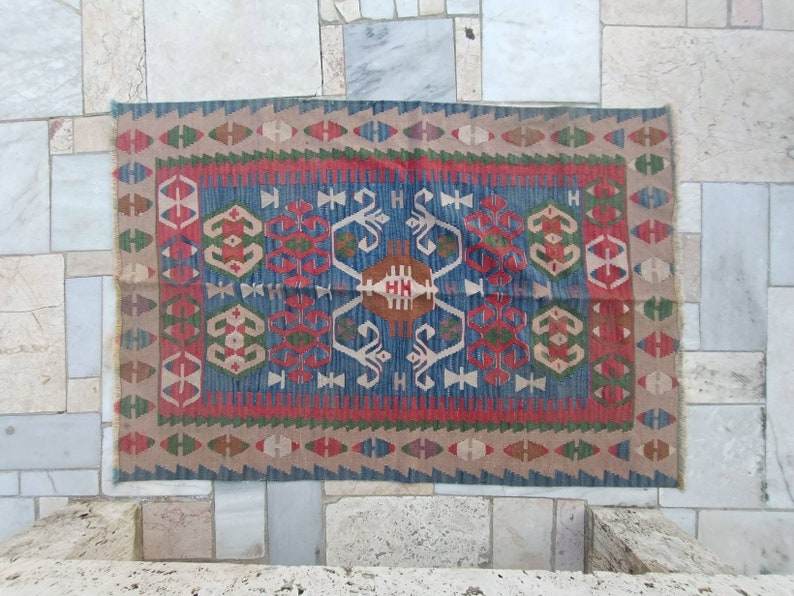 Vintage Turkish Kilim -Baris'