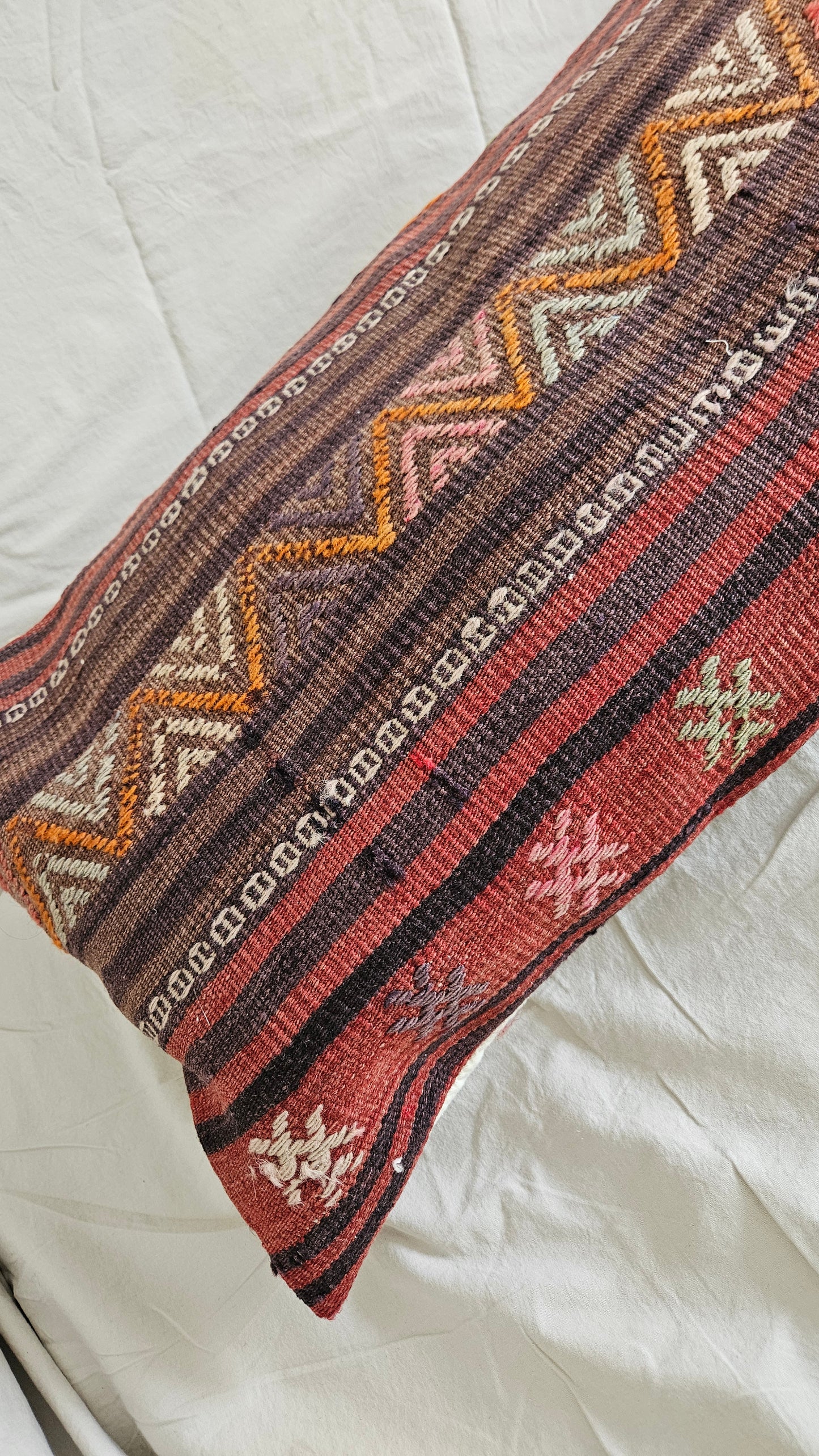 Vintage Kilim Lumbar Cushion cover