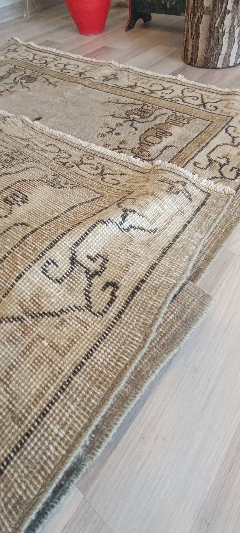 Vintage Natural Turkish  Rug