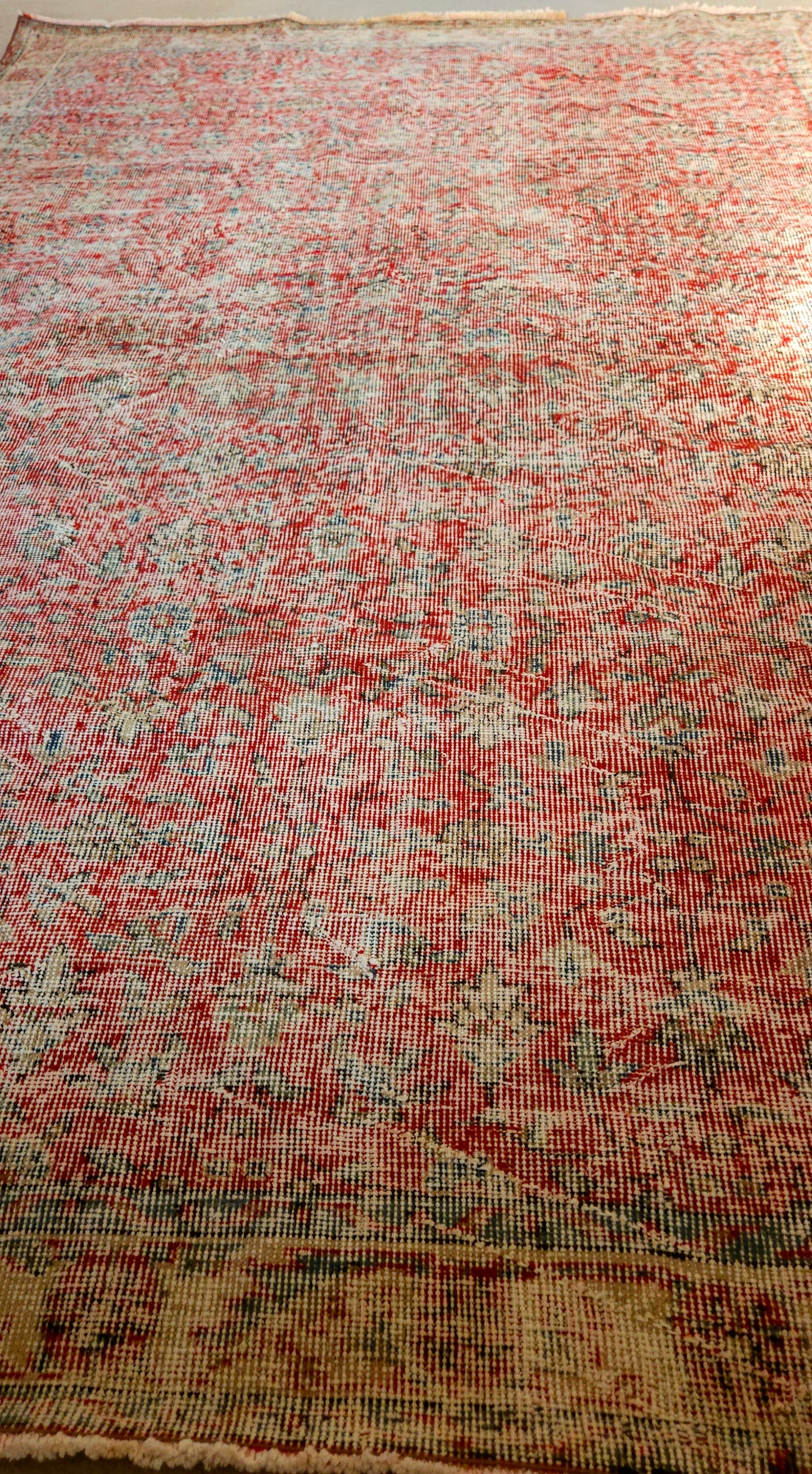 Red Botanical Vintage Rug