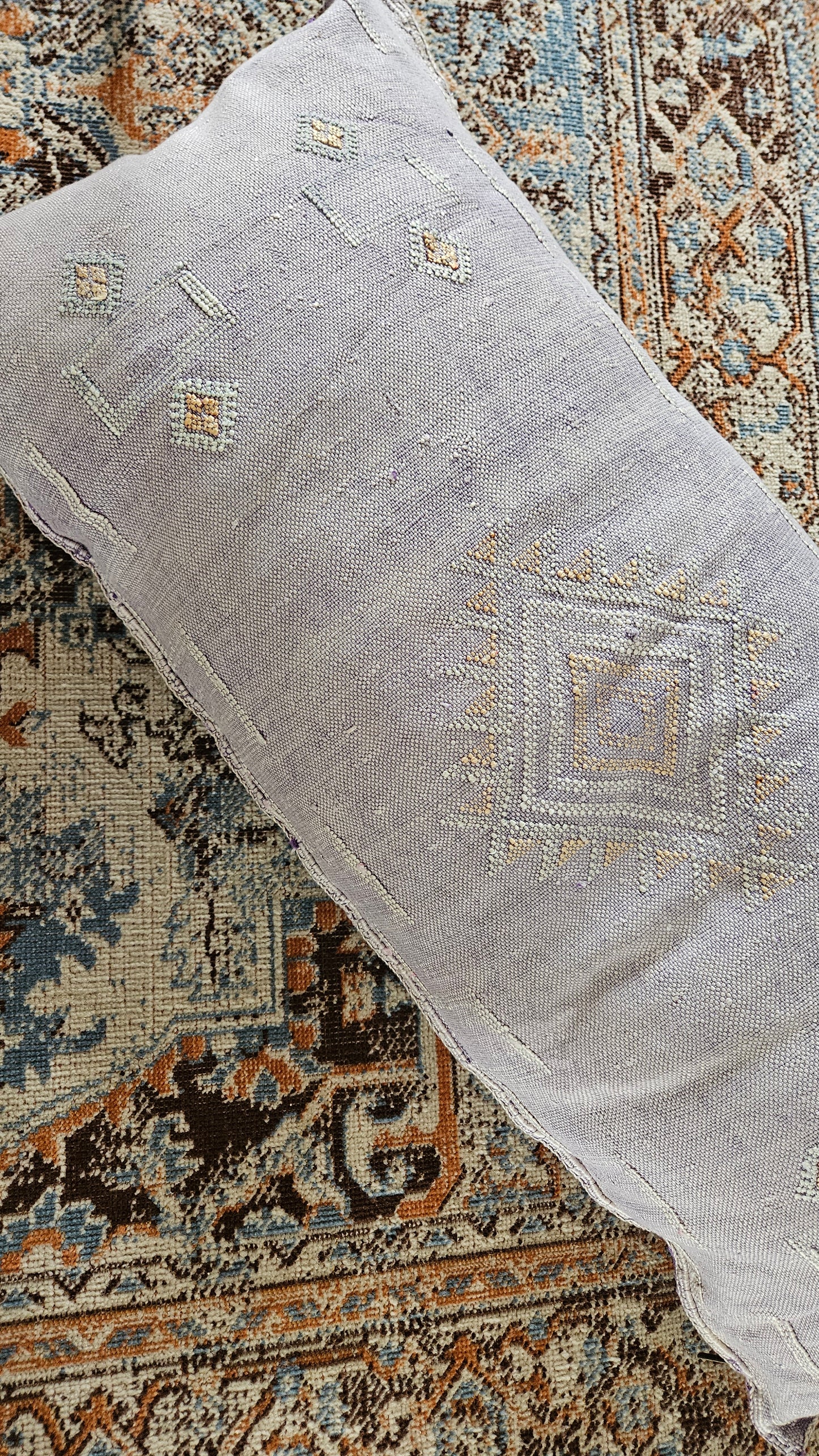 Large bolster moroccan cushion cover.